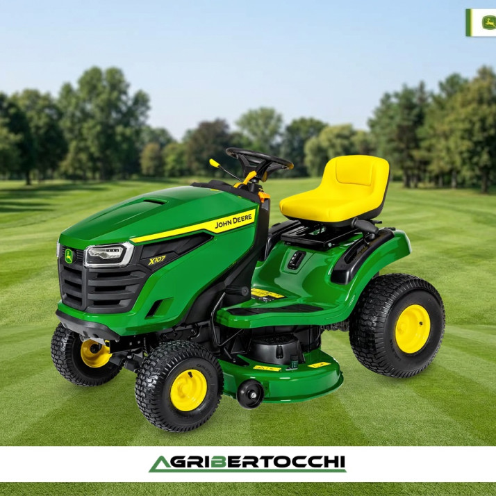 TRATTORINO TOSAERBA JOHN DEERE X107
